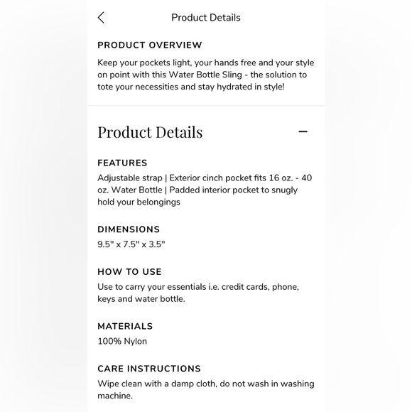 Camp Gladiator 👛🥾 Water Bottle sling with zip up pouch. NWOT - Picture 3 of 5